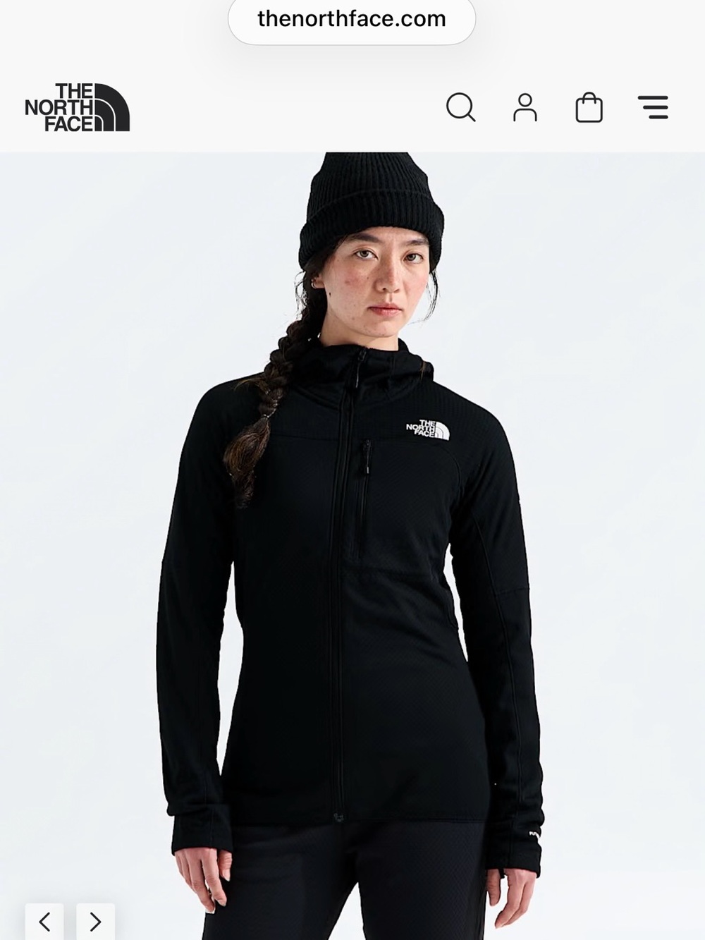 The North Face Women’s Black Full-Zip Hoodie